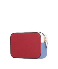 COCCINELLE TEBE TRICOLOR Mini shoulder bag in hammered leather sangr/blan/azul - Women’s Bags - 2