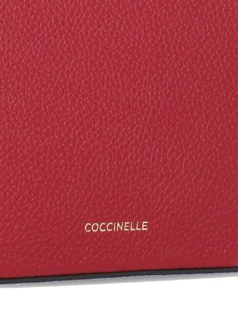 TEBE TRICOLOR Mini shoulder bag in hammered leather sangr/blan/azul - Women’s Bags