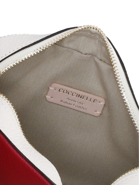 TEBE TRICOLOR Mini shoulder bag in hammered leather sangr/blan/azul - Women’s Bags