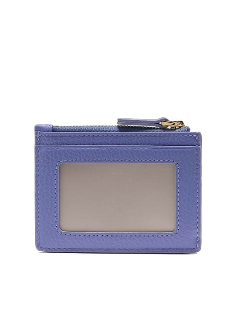 DEW Leather card holder with coin purse blue - Women’s Wallets
