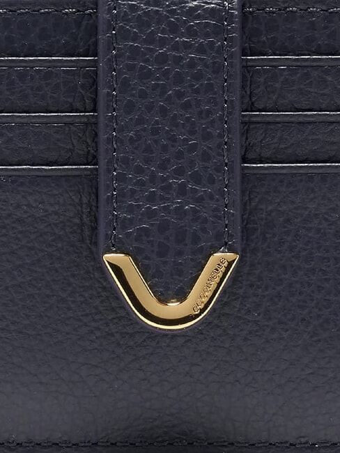 DEW Leather card holder with coin purse midnight blue - Women&rsquo;s Wallets