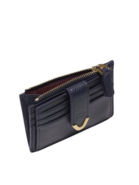 DEW Leather card holder with coin purse midnight blue - Women&rsquo;s Wallets