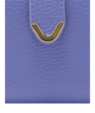 COCCINELLE DEW Medium hammered leather wallet blue - Women&rsquo;s Wallets - 3