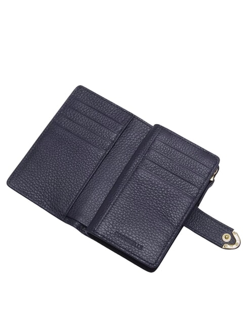 DEW Medium hammered leather wallet midnight blue - Women’s Wallets