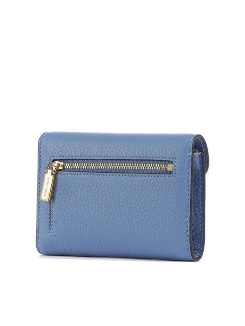 BEAT SOFT Medium hammered leather wallet blue - Women’s Wallets