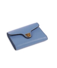 COCCINELLE BEAT SOFT Medium hammered leather wallet blue - Women’s Wallets - 4