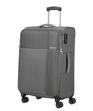 AMERICAN TOURISTER FUN CRUISE Set of 3 trolleys: cabin+medium, large exp grey/orange - Trolley Set - 4