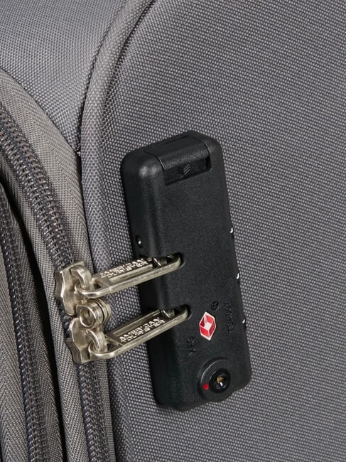 FUN CRUISE Large expandable trolley grey/orange - Semi-rigid Trolley Cases