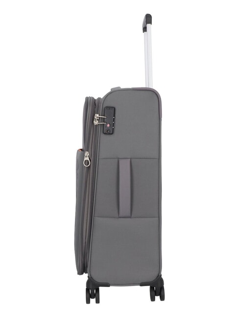 FUN CRUISE Medium expandable trolley grey/orange - Semi-rigid Trolley Cases