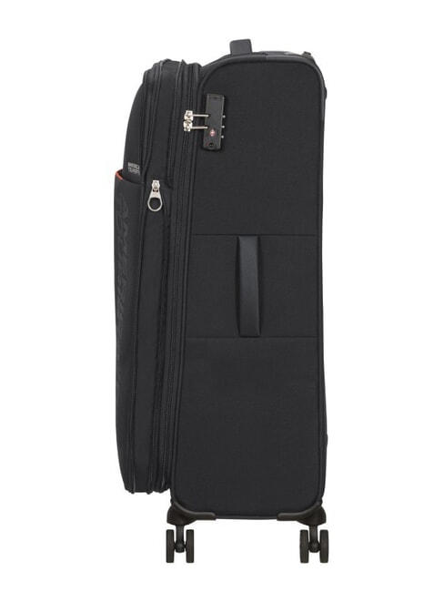 FUN CRUISE Large expandable trolley BLACK / RED - Semi-rigid Trolley Cases