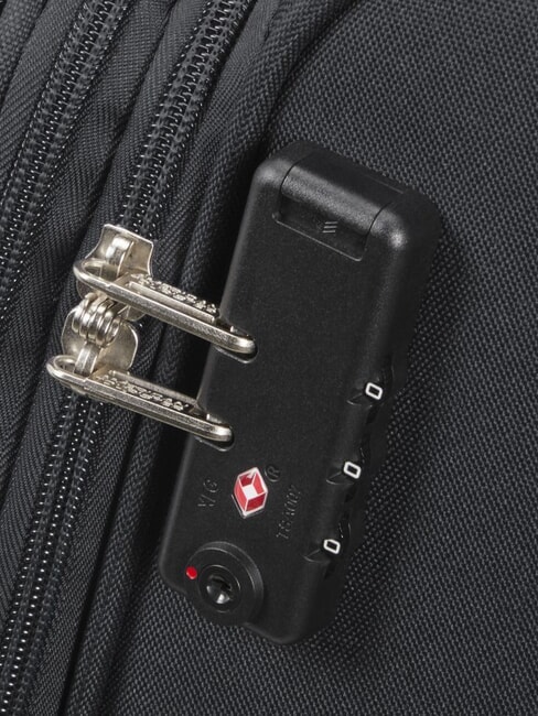 FUN CRUISE Large expandable trolley BLACK / RED - Semi-rigid Trolley Cases