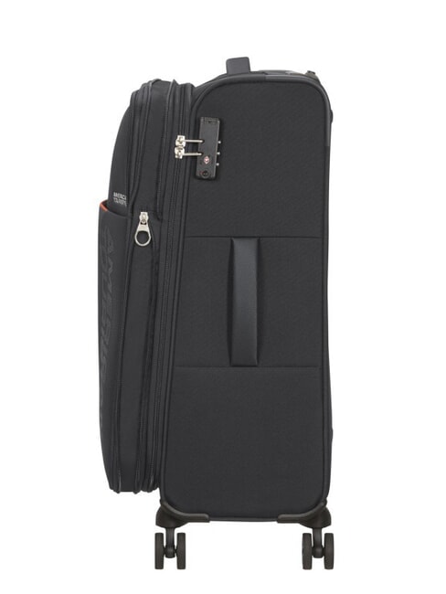 FUN CRUISE Medium expandable trolley BLACK / RED - Semi-rigid Trolley Cases