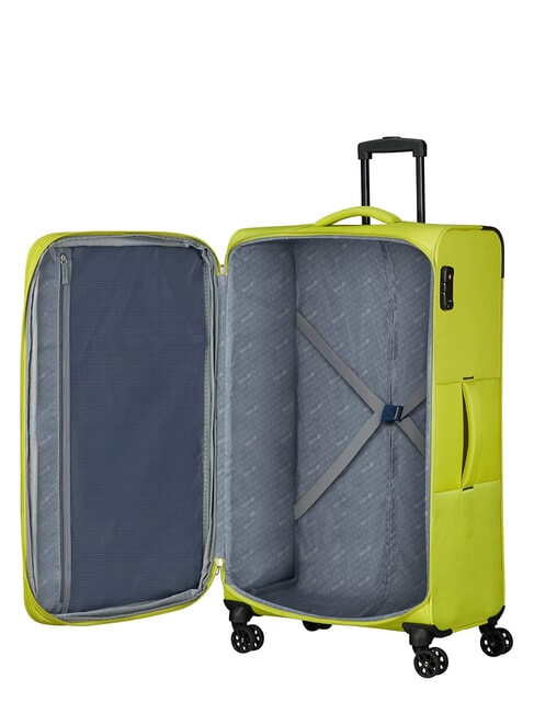 SUN BREAK Large expandable trolley lime - Semi-rigid Trolley Cases