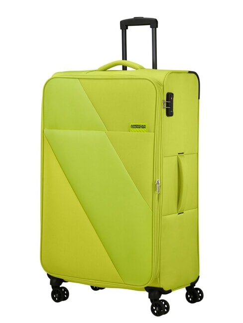 SUN BREAK Large expandable trolley lime - Semi-rigid Trolley Cases