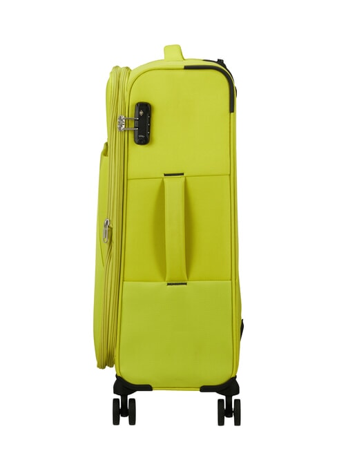 SUN BREAK Medium expandable trolley lime - Semi-rigid Trolley Cases