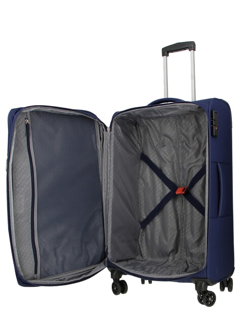 SKY SURFER Large expandable trolley DARKNAVY - Semi-rigid Trolley Cases