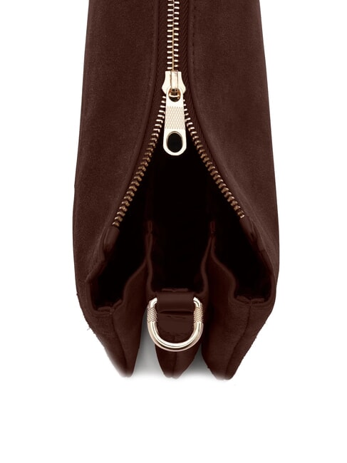 FEATHER SMALL Small suede leather shoulder bag dark - Women’s Bags