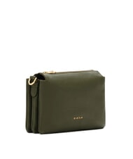 BIASIA FEATHER SMALL Small leather shoulder bag moss - Women’s Bags - 2