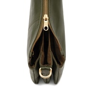 BIASIA FEATHER SMALL Small leather shoulder bag moss - Women’s Bags - 3