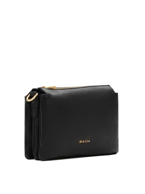 FEATHER SMALL Small leather shoulder bag black - Women’s Bags