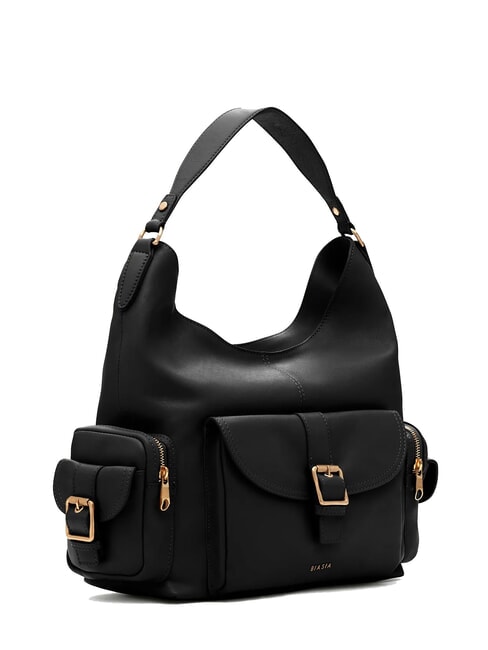 FACTOR Leather cargo shoulder bag black - Women’s Bags