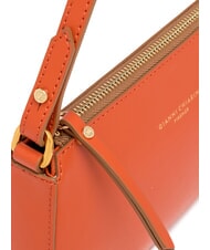 GIANNI CHIARINI BROOKE Leather shoulder bag with shoulder strap coral - Women’s Bags - 3