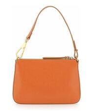 GIANNI CHIARINI BROOKE Leather shoulder bag with shoulder strap coral - Women’s Bags - 4