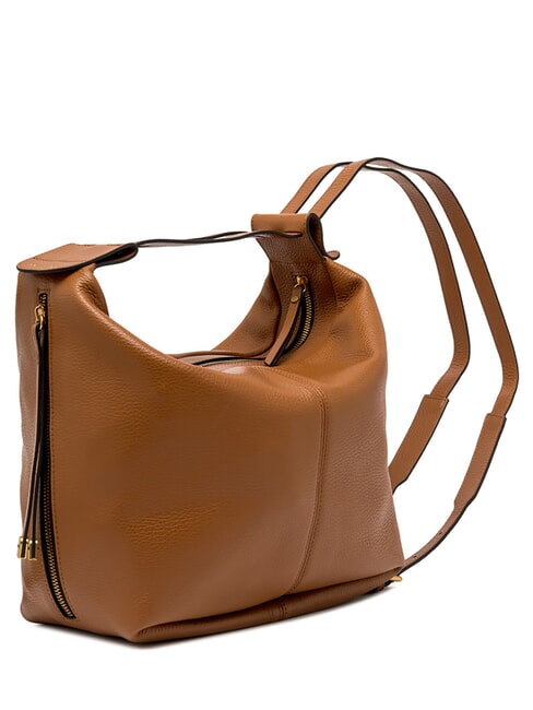 GUIA Shoulder bag / Backpack, leather caramel - Women’s Bags