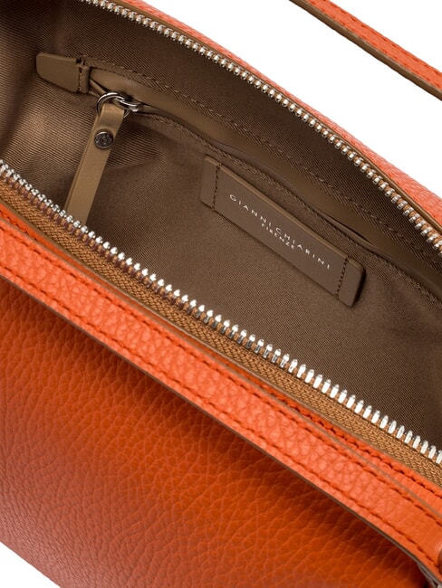 ALIFA Leather bag with shoulder strap coral - Women’s Bags