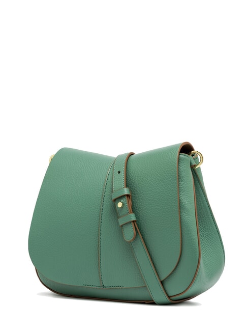 HELENA ROUND Leather bag with rope shoulder strap mint - Women’s Bags