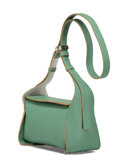 PENELOPE Leather shoulder bag mint-sand - Women’s Bags