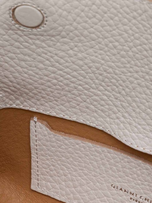 PENELOPE Leather shoulder bag sand-nature - Women’s Bags