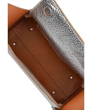 GIANNI CHIARINI PENELOPE Leather shoulder bag silver-caramel - Women’s Bags - 5