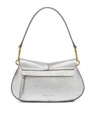 GIANNI CHIARINI HELENA ROUND Leather bag with double shoulder strap silver - Women’s Bags - 3