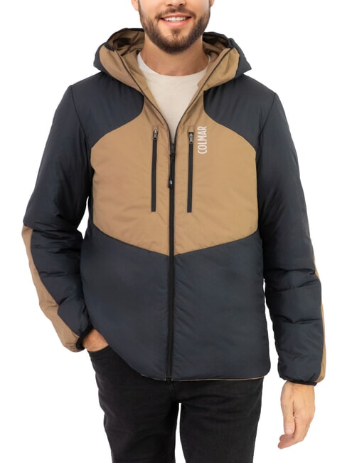 SCI JUMP Reversible hooded windbreaker teddy-black - Men's Jackets