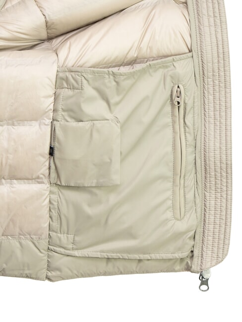 NEW WARRIOR Down jacket with hood coffee cream - Men's down jackets