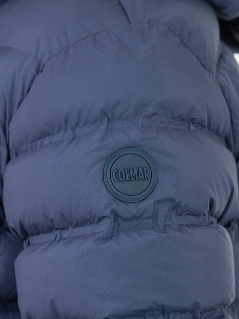 MINIMAL Down jacket with hood navyblue-vulcan - Men's down jackets