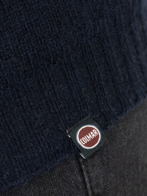 KENTY Wool turtleneck sweater navy blue - Men's Sweaters