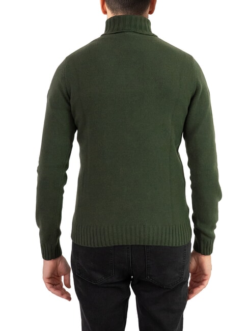 EXCLASSIC Wool blend turtleneck sweater bush - Men's Sweaters