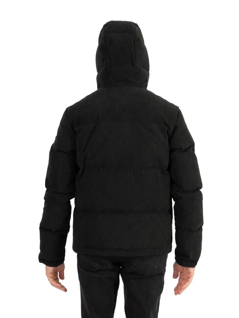 DANDY Corduroy down jacket with hood black - Sleeveless jackets for men