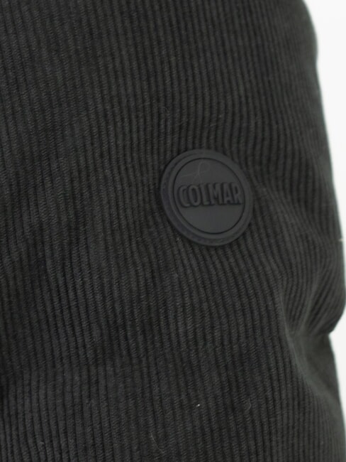 DANDY Corduroy down jacket with hood black - Sleeveless jackets for men