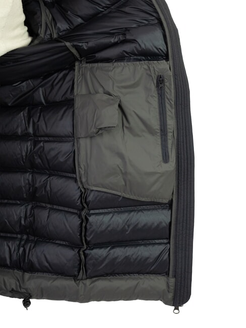 MINIMAL Down jacket with hood black-vulcan - Men's down jackets