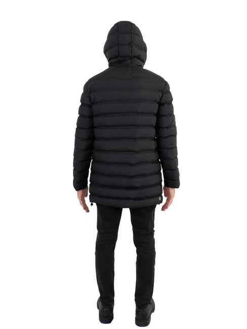 MINIMAL Down jacket with hood black-vulcan - Men's down jackets