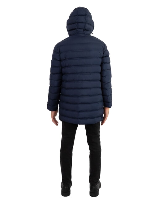 MINIMAL Down jacket with hood navyblue-vulcan - Men's down jackets