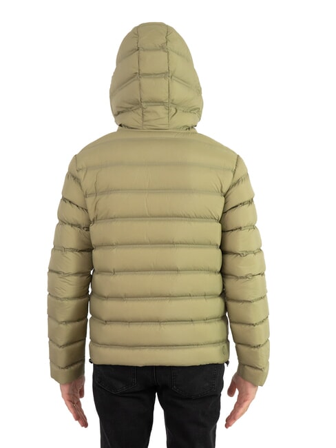 MINIMAL Down jacket with hood muddy-arizona - Men's down jackets