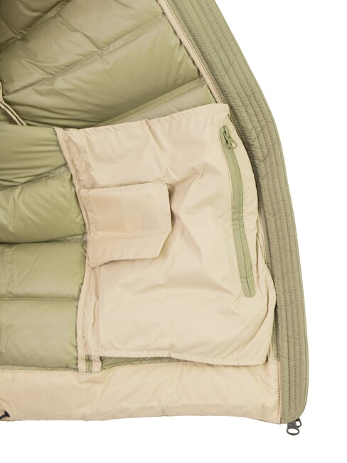 MINIMAL Down jacket with hood muddy-arizona - Men's down jackets