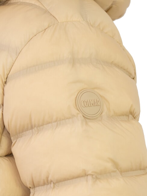 MINIMAL Down jacket with hood arizona-coffeecream - Men's down jackets
