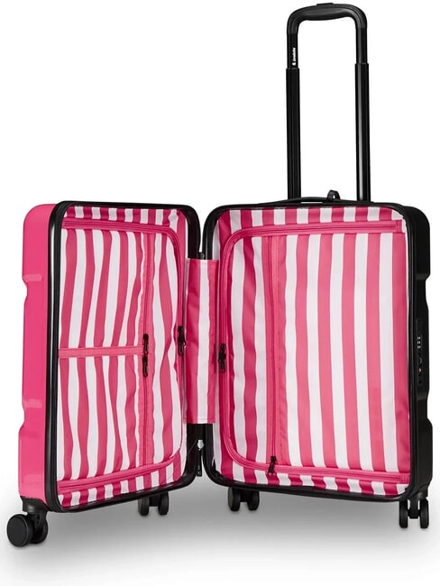 TRAVEL MAKET Hand Luggage Trolley pink white - Hand luggage