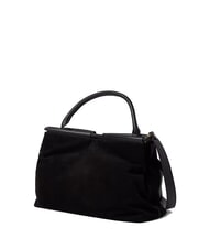 COCCINELLE LISBET GEOMETRIC PATCH Leather handbag with shoulder strap Black - Women’s Bags - 2