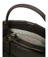 COCCINELLE LISBET GEOMETRIC PATCH Leather handbag with shoulder strap multicurrant/brun - Women’s Bags - 4